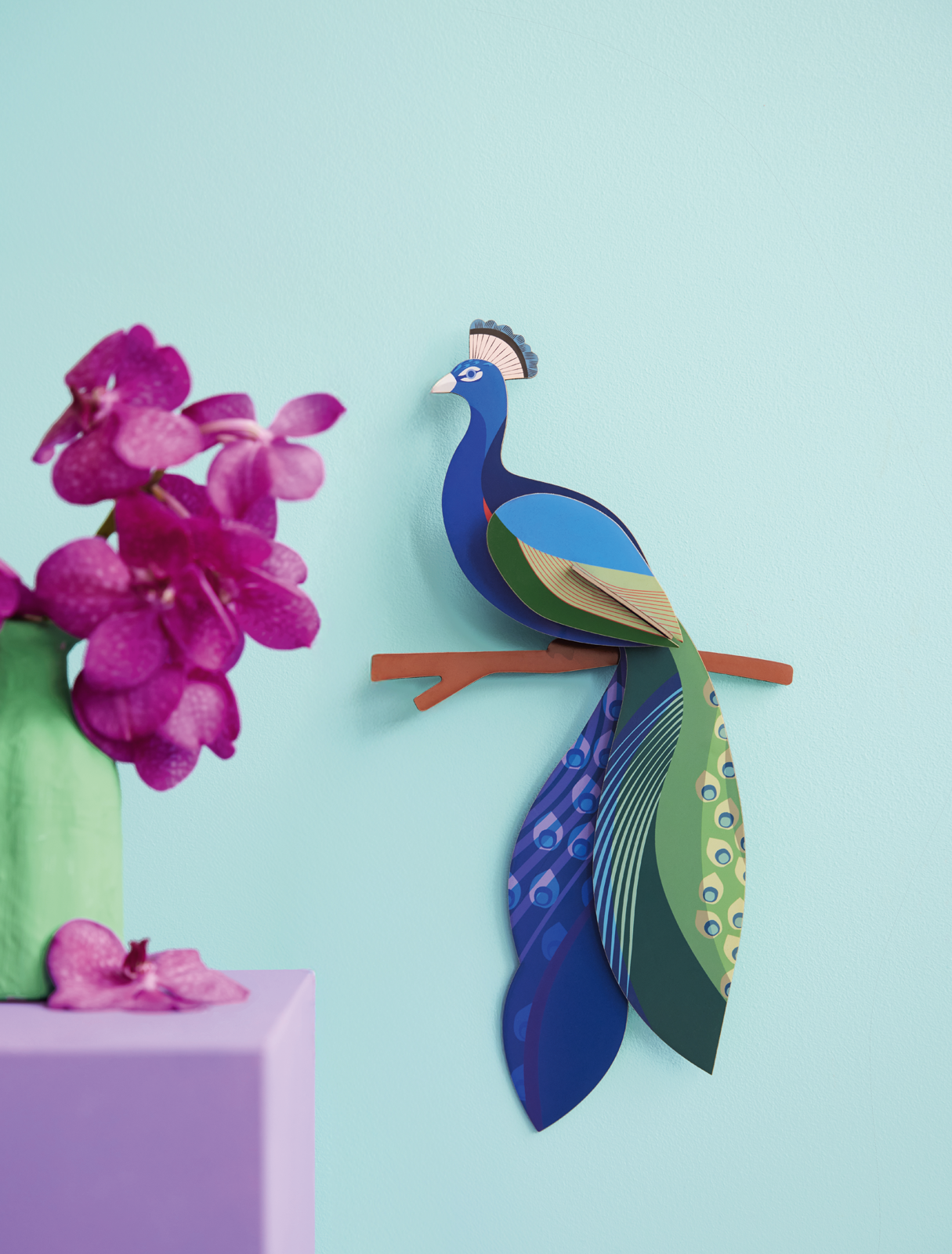 Peacock Paradise Bird 3D DIY Wall Art