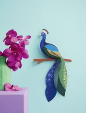 Peacock Paradise Bird 3D DIY Wall Art
