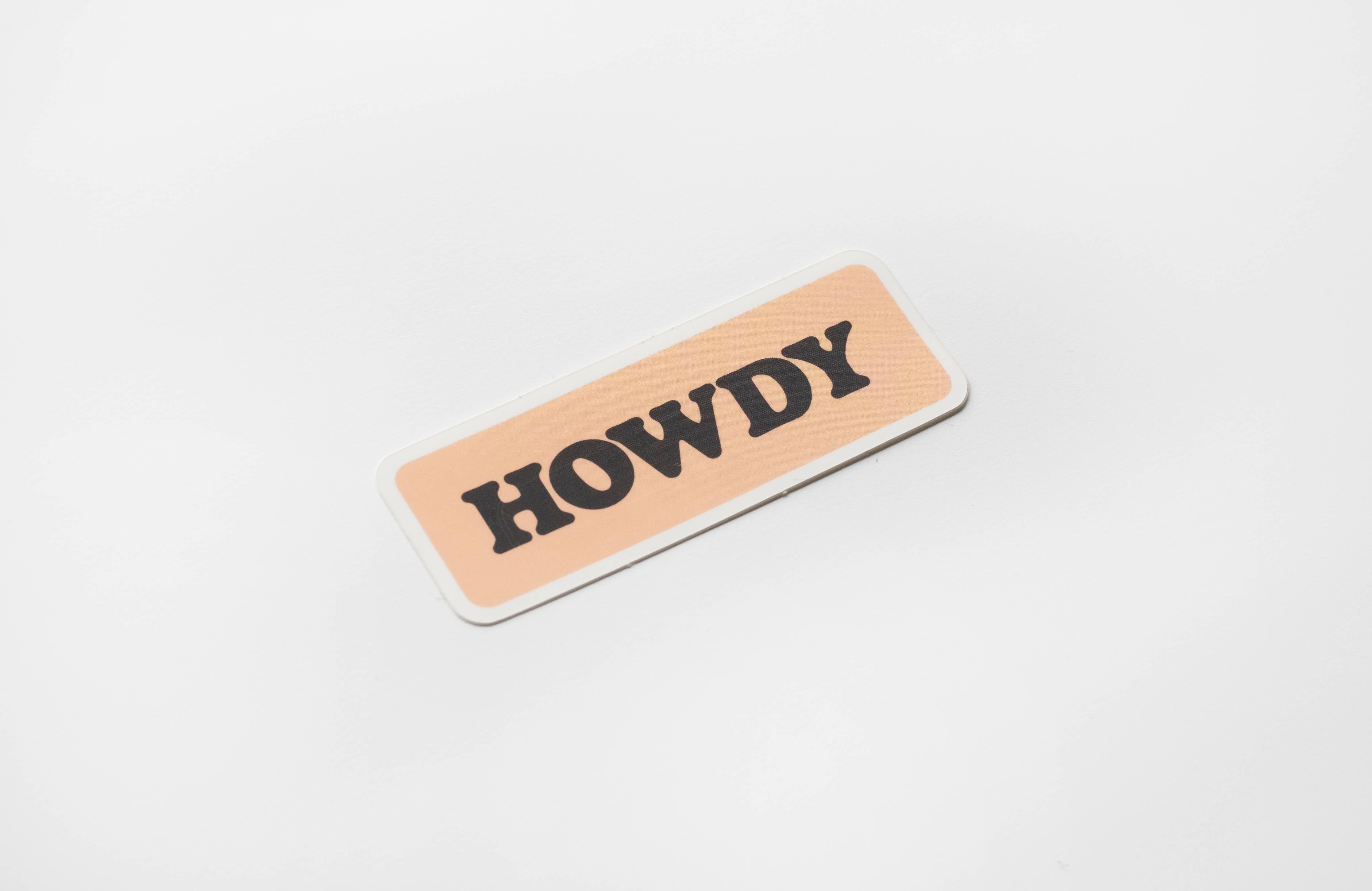 Kulana Stickers - Howdy vinyl sticker