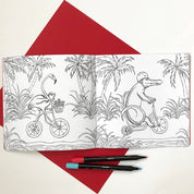 Animals on Bikes From the Jungle to the Sea - Coloring Book
