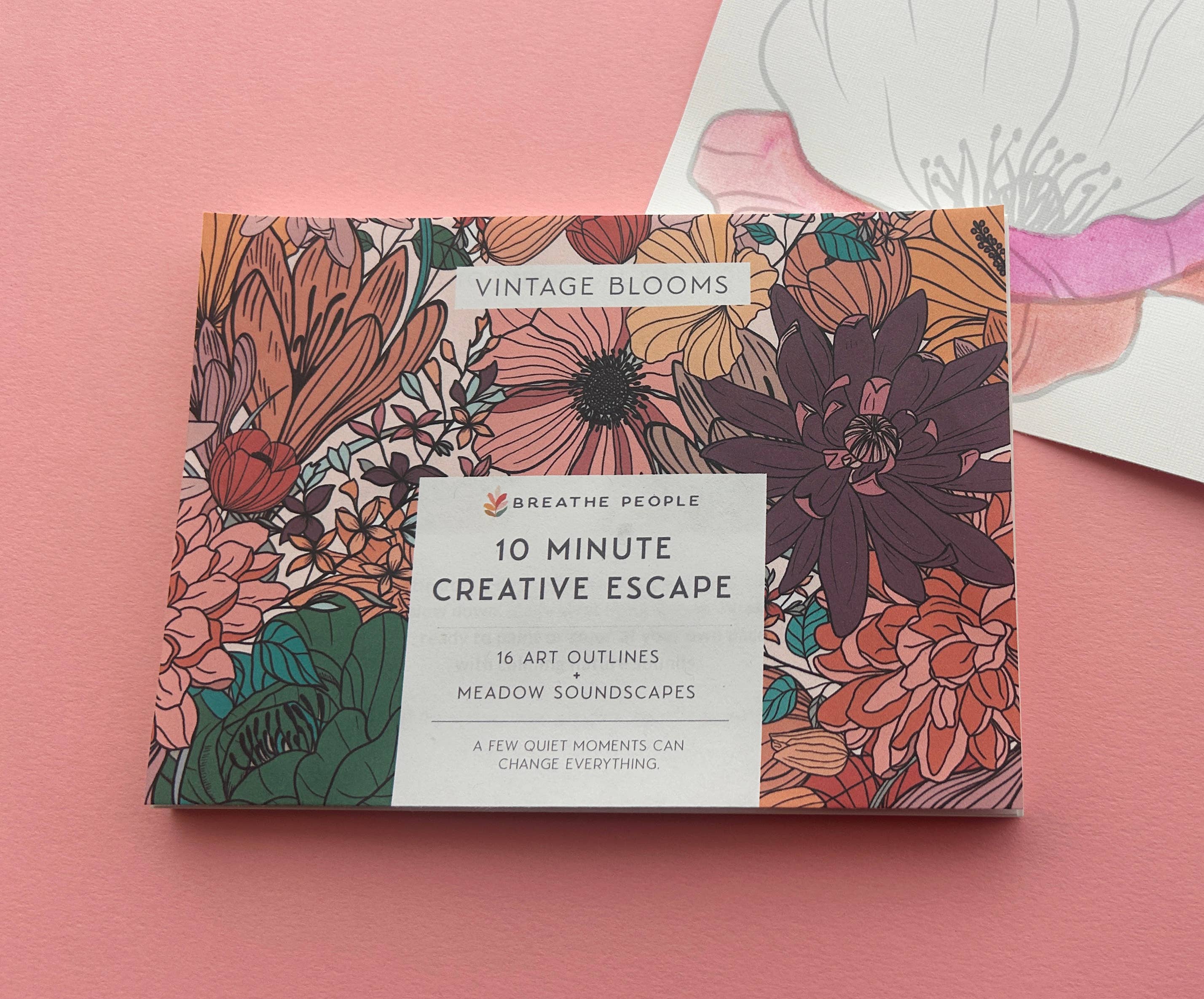Vintage Bloom | 10 Minute Creative Escape Art Book