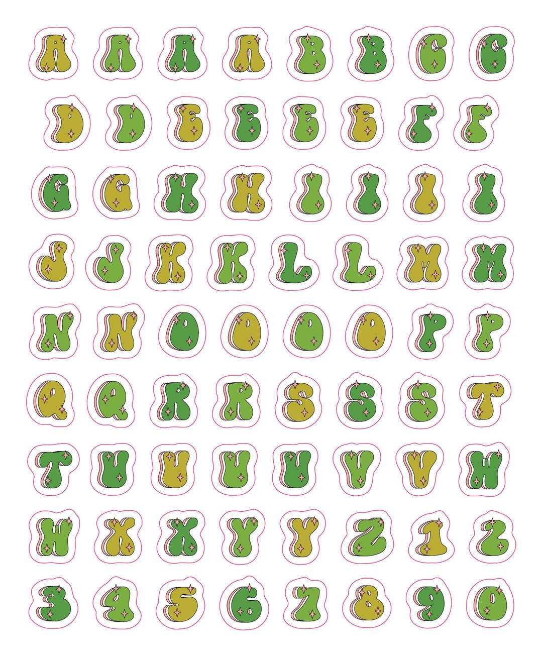 So. Many. Letter Stickers.