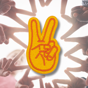 Peace Sign Embroidered Patch