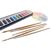 5 Piece | Round Watercolor Brush Set