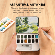 Forest Colors | Watercolor, Pocket Set Of 12 With Brush