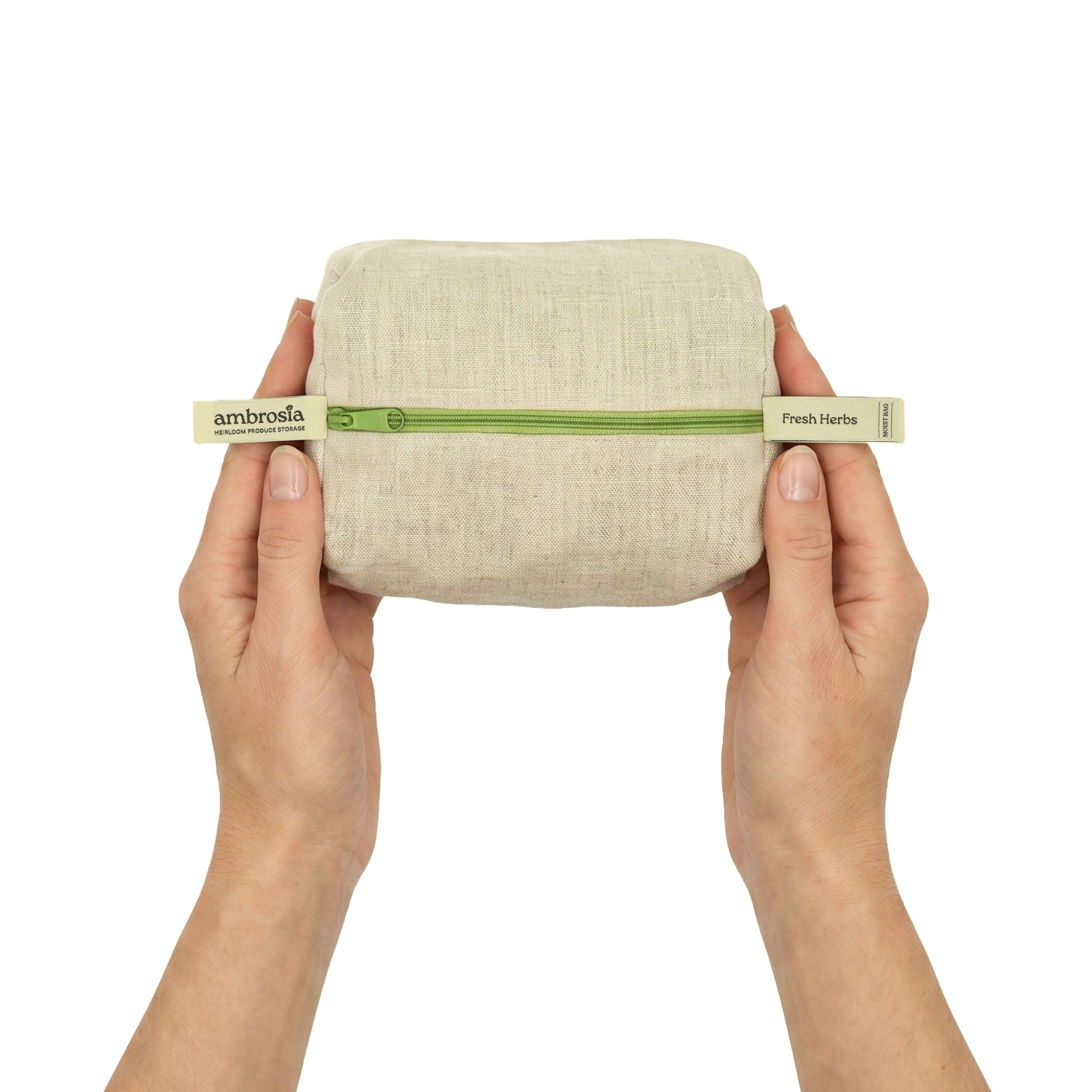 Fresh Herb | Reusable Linen Produce Bag