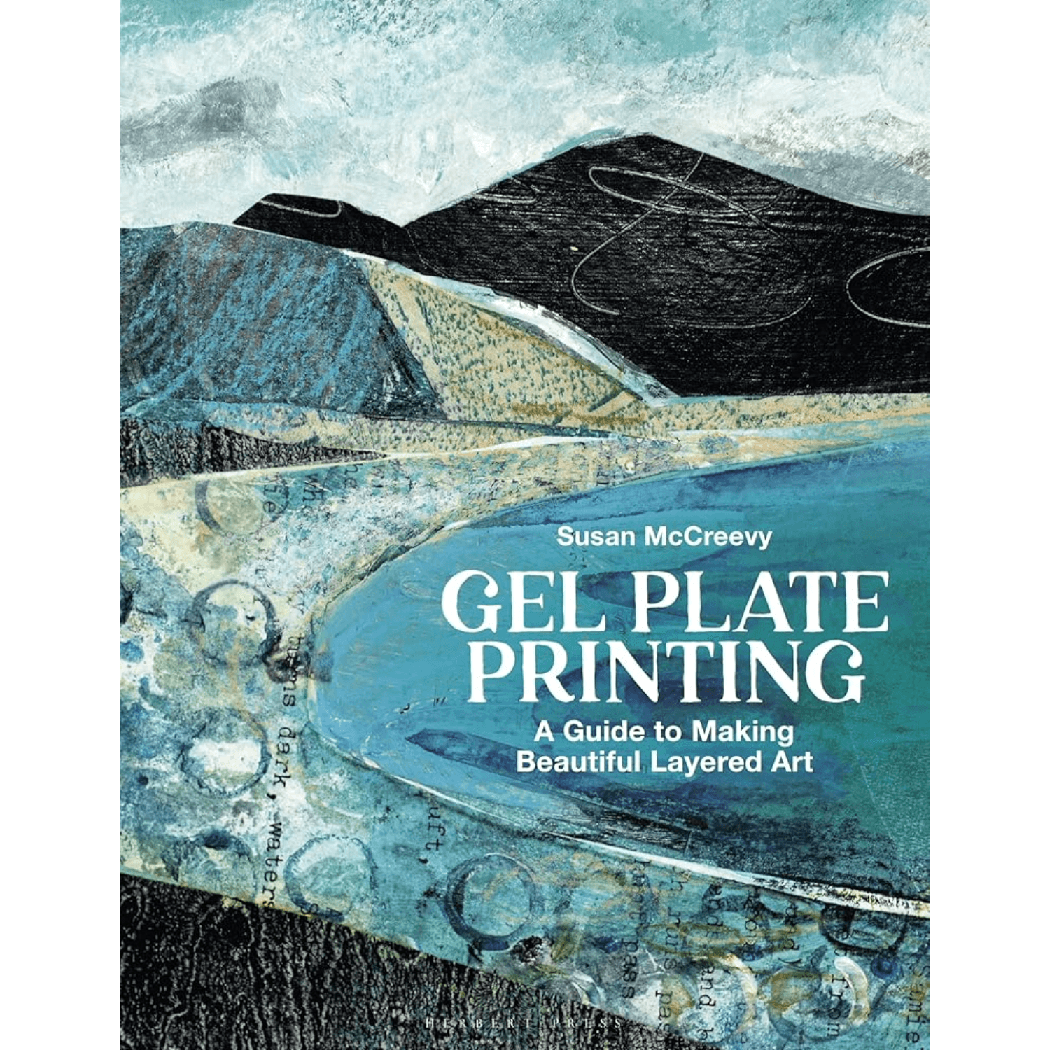 Book cover of 'Gel Plate Printing' by Susan McCreevy with artistic design elements.