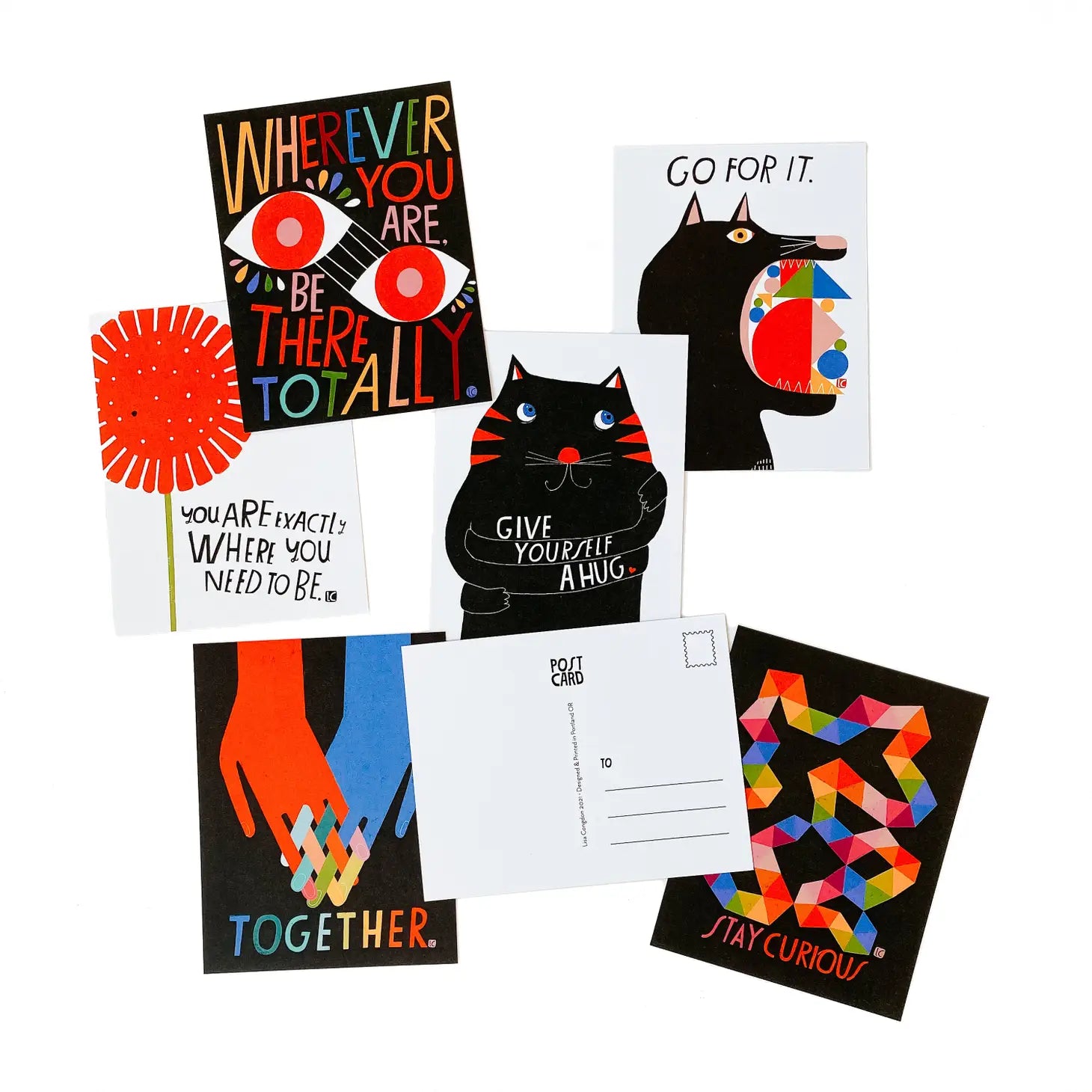 Go For It Postcard Pack - by Lisa Congdon