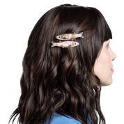 Gold Sardine | Alligator Hair Clip Set