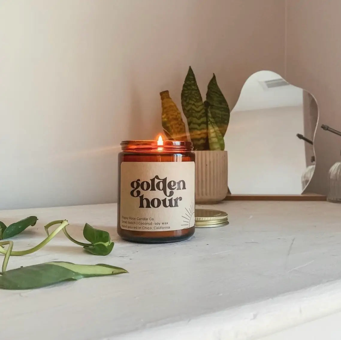 Golden Hour Handpoured Coconut Wax Candle