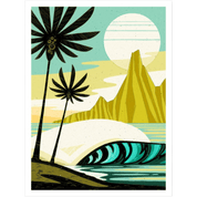 Green Palm Point | 9" x 12" | Art Print