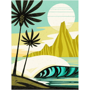 Green Palm Point | 9" x 12" | Art Print