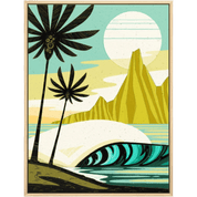 Green Palm Point | 9" x 12" | Art Print