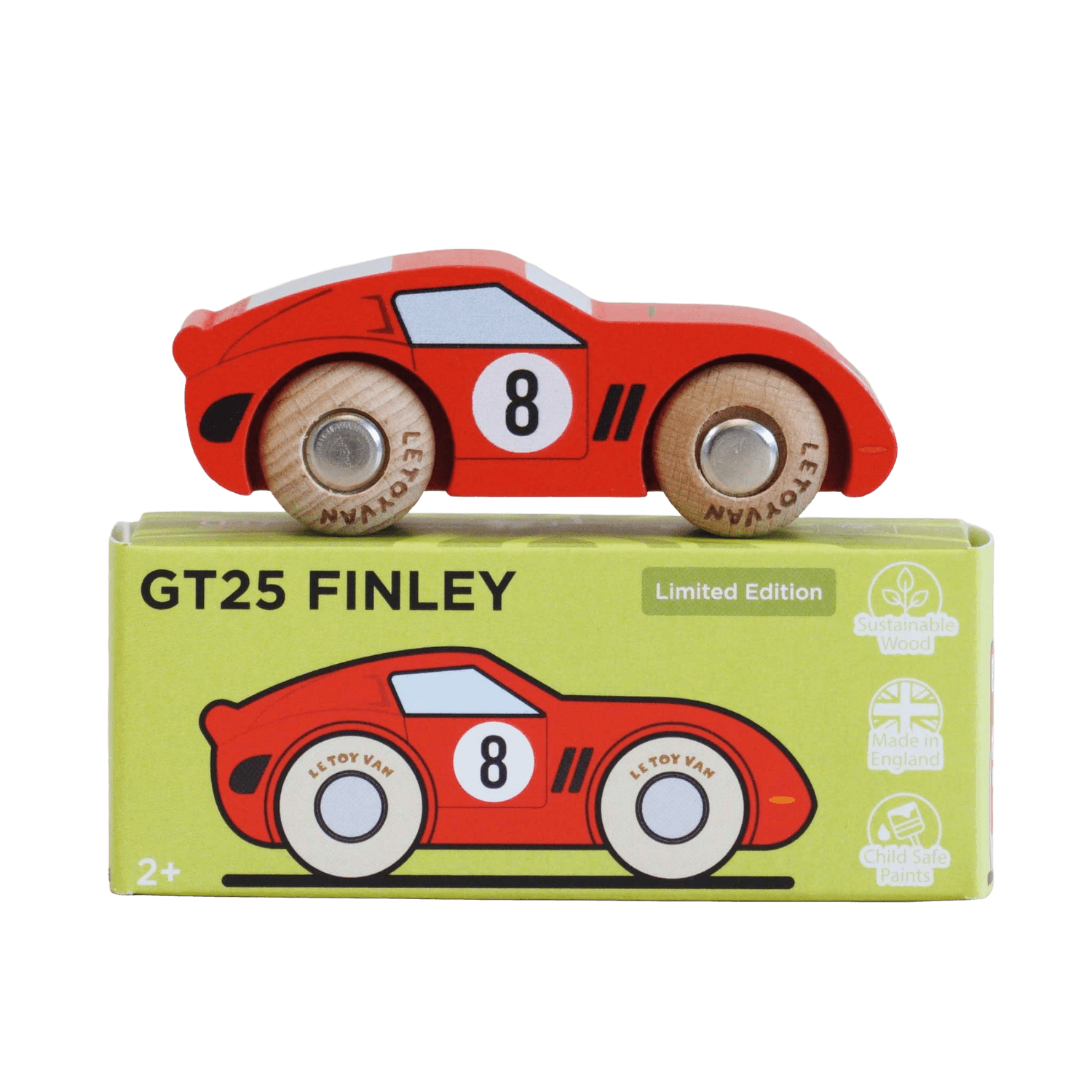 GT25 Finley No. 4 | Wooden Race Car