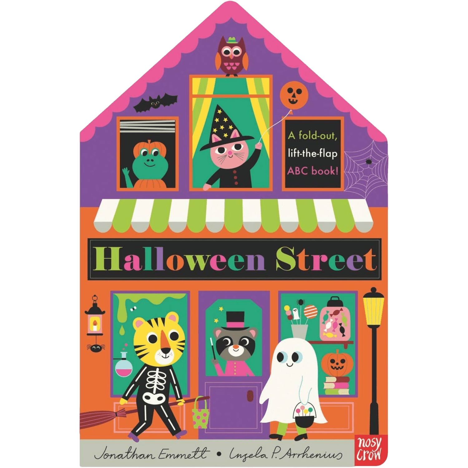 Halloween Street: A Fold-Out, Lift-the-Flap ABC Book!