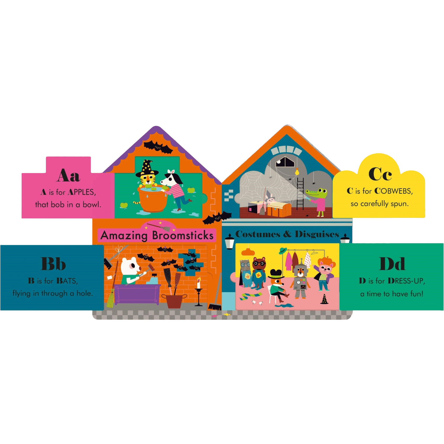 Halloween Street: A Fold-Out, Lift-the-Flap ABC Book!