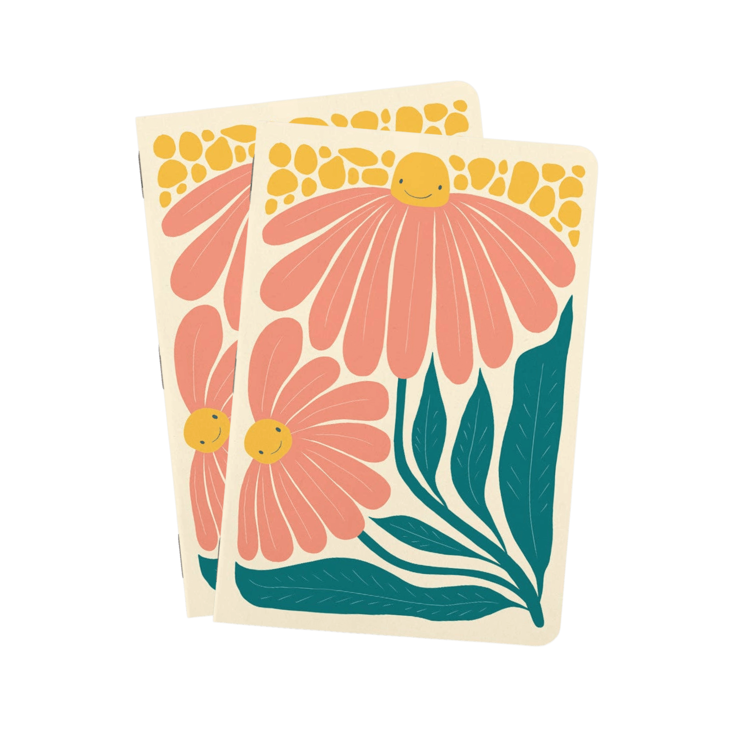 Happy Daisy | 3.5" x 5.5" | Notebooks, 2 Pack