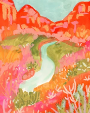 Zion View Giclee Print by Melissa Lakey