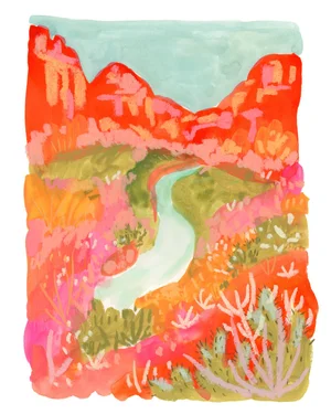 Zion View Giclee Print by Melissa Lakey