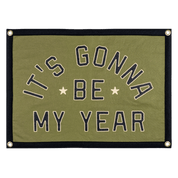 Motivational banner with 'It's Gonna Be My Year' text on a green background.