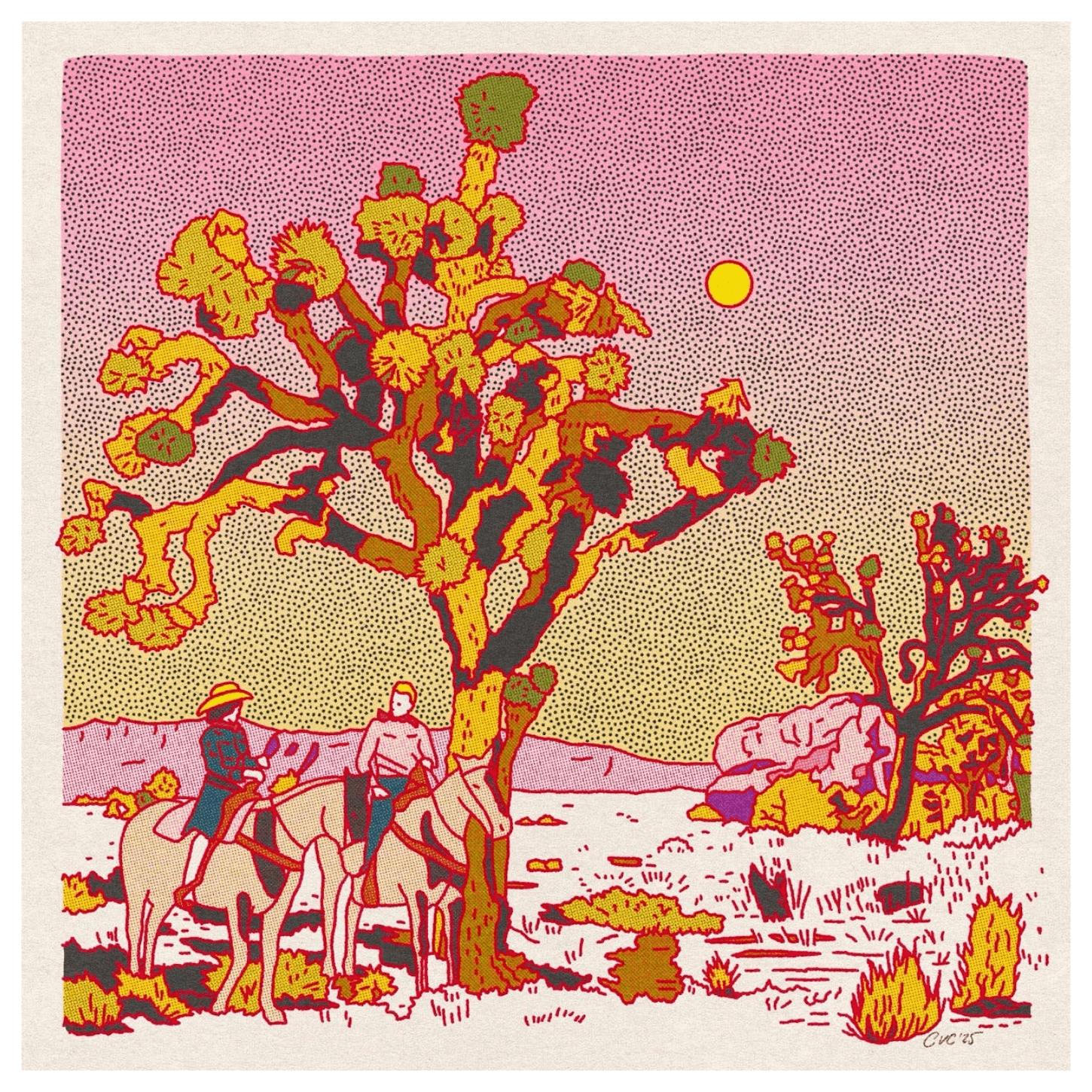 Joshua Tree Cowboys | 12" x 12" | Art Print
