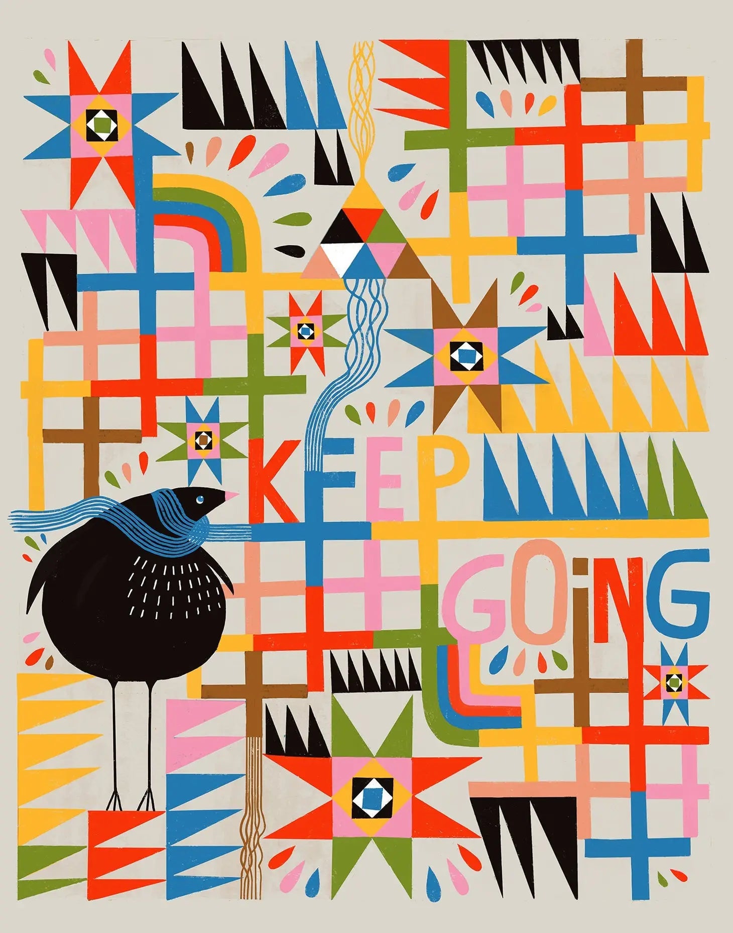 Keep Going - Giclee Print by Lisa Congdon