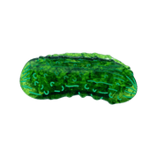 Green pickle-shaped hair claw clip