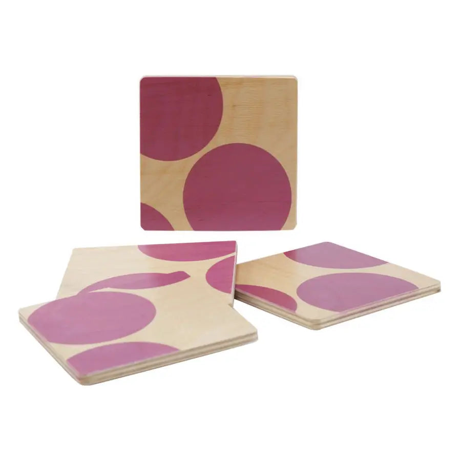 Lavender Dot Square Coasters