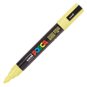 Yellow marker with 'uni POSCA' branding on a black background