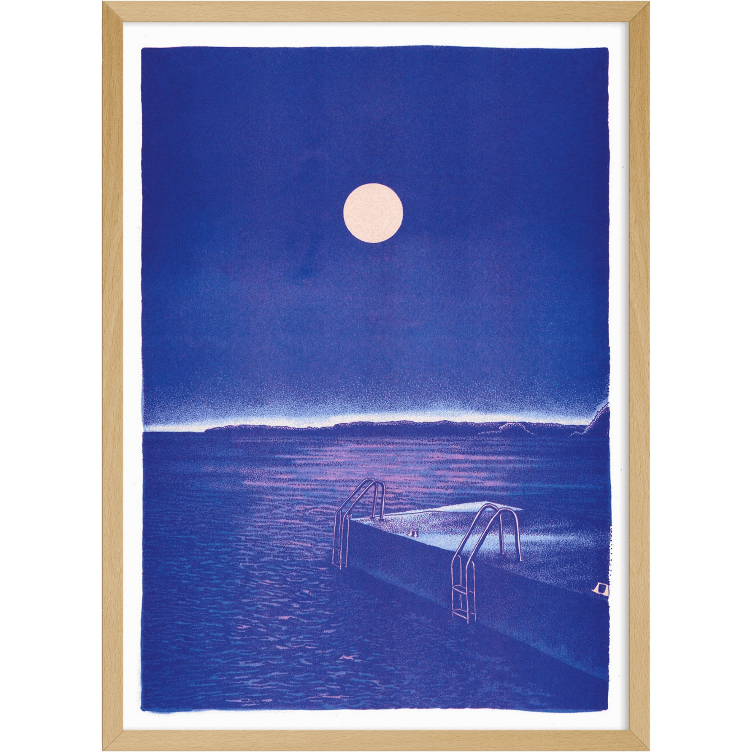 Midnight Bath | Art Print | Manon Diemer A3 Poster