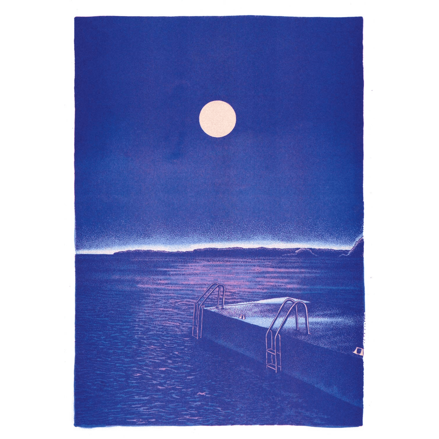 Midnight Bath | Art Print | Manon Diemer A3 Poster