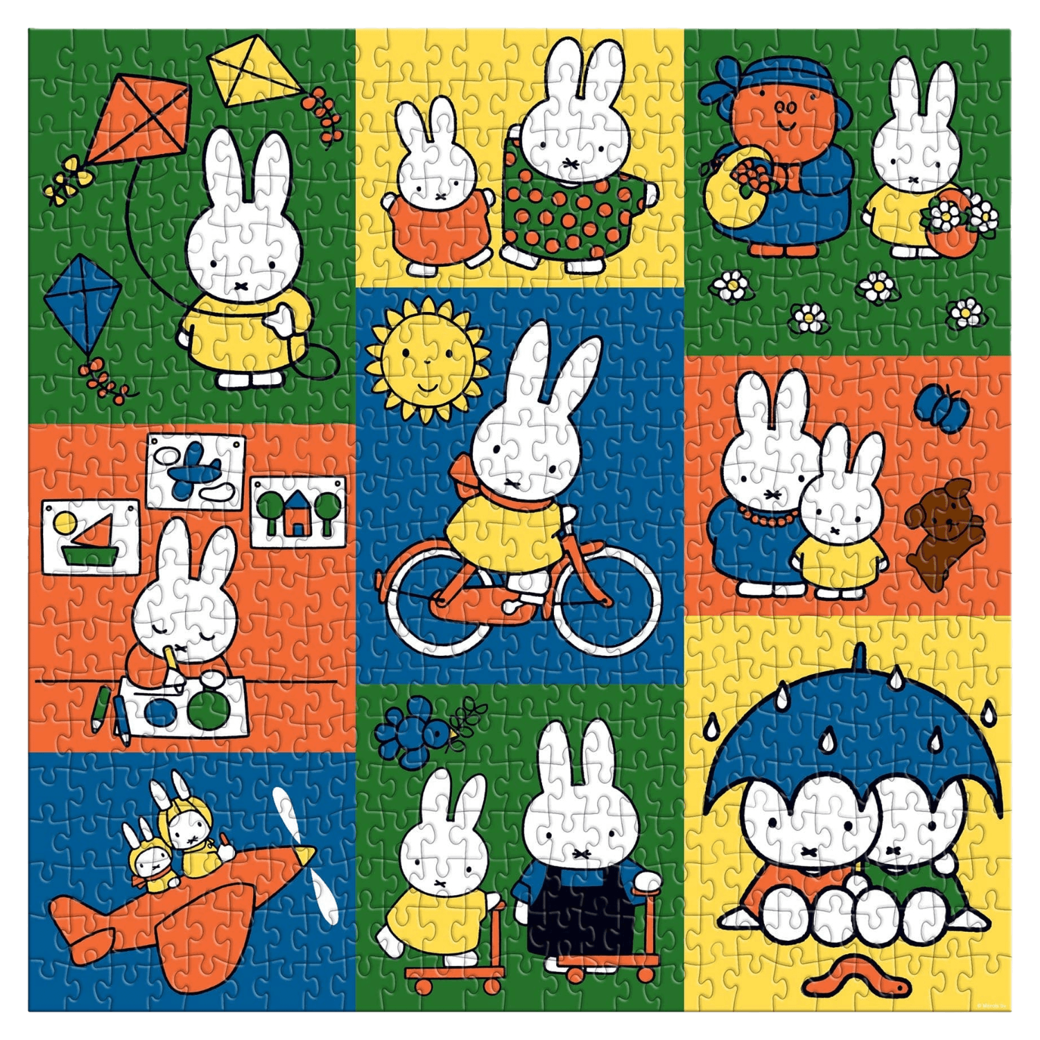 Children's puzzle with miffy characters in various scenarios