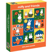 Puzzle box featuring Miffy and friends with colorful illustrations
