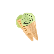Mint Chocolate Chip Ice Cream | Mini Hair Claw Clip
