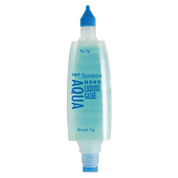 Tombow Mono Aqua Liquid Glue bottle with caps off to show both tips.