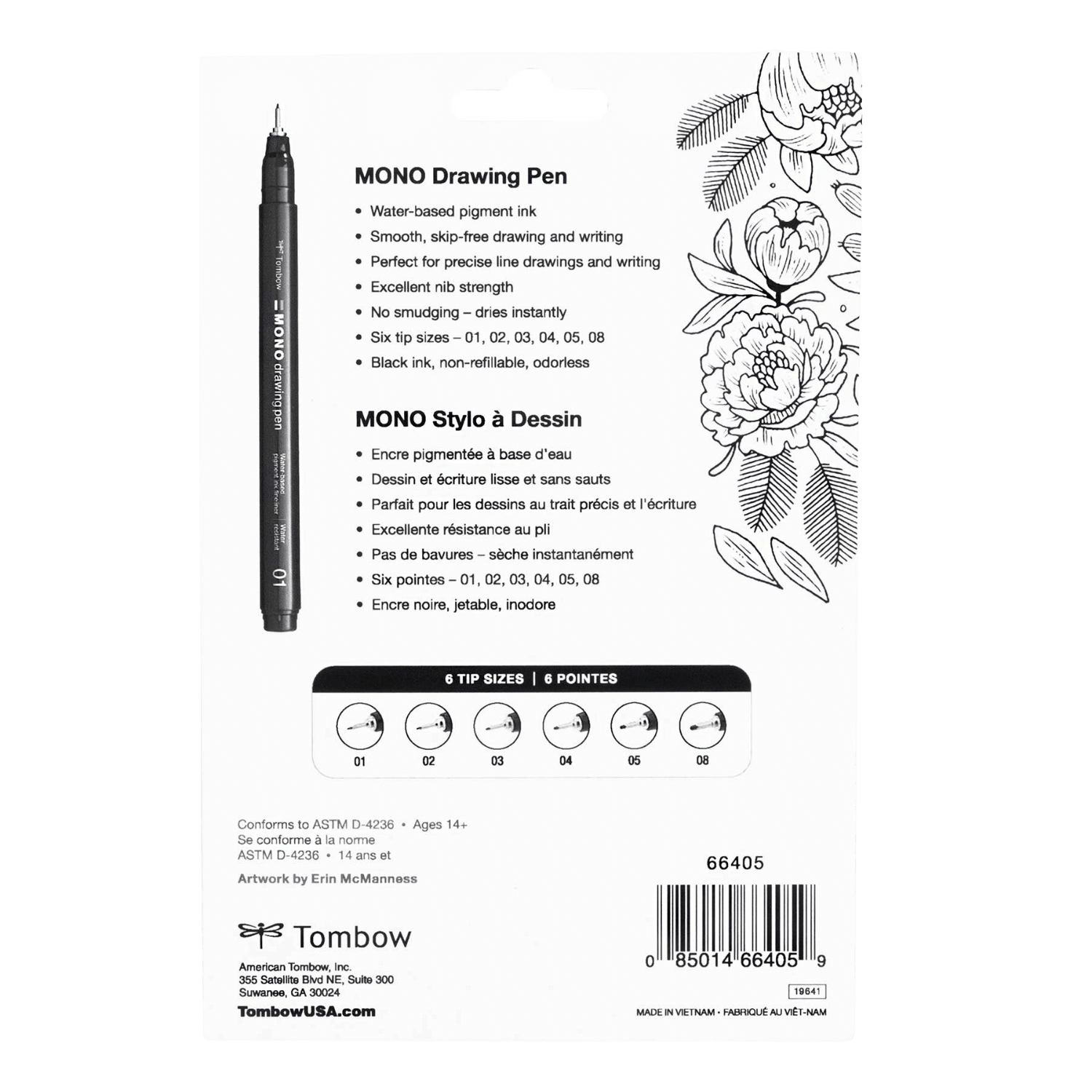 Drawing Pens, 6-Pack | MONO