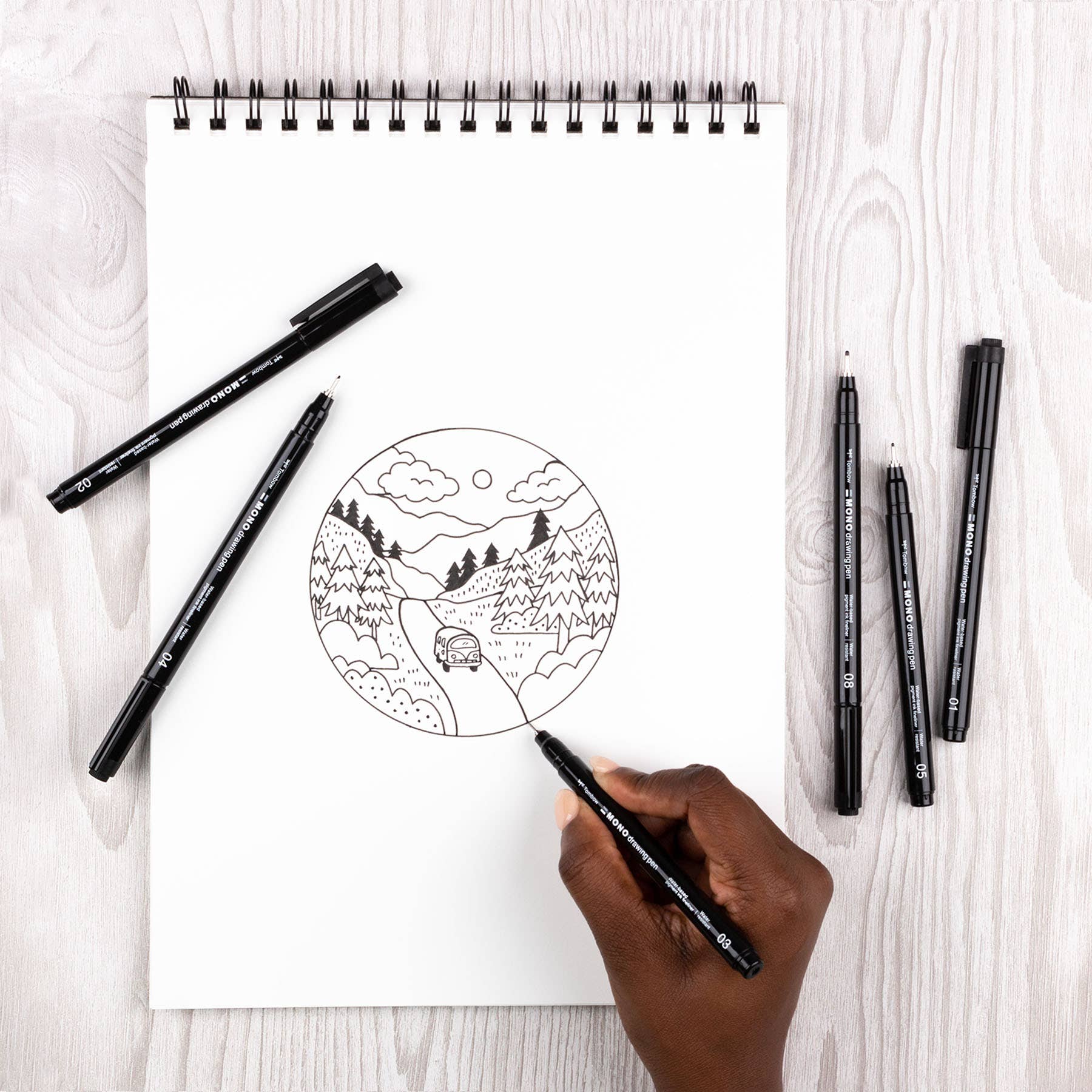 Drawing Pens, 6-Pack | MONO