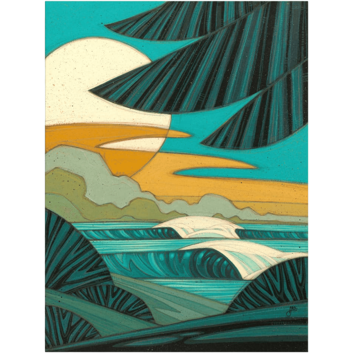 Moonshine 2 | 9" x 12" | Art Print