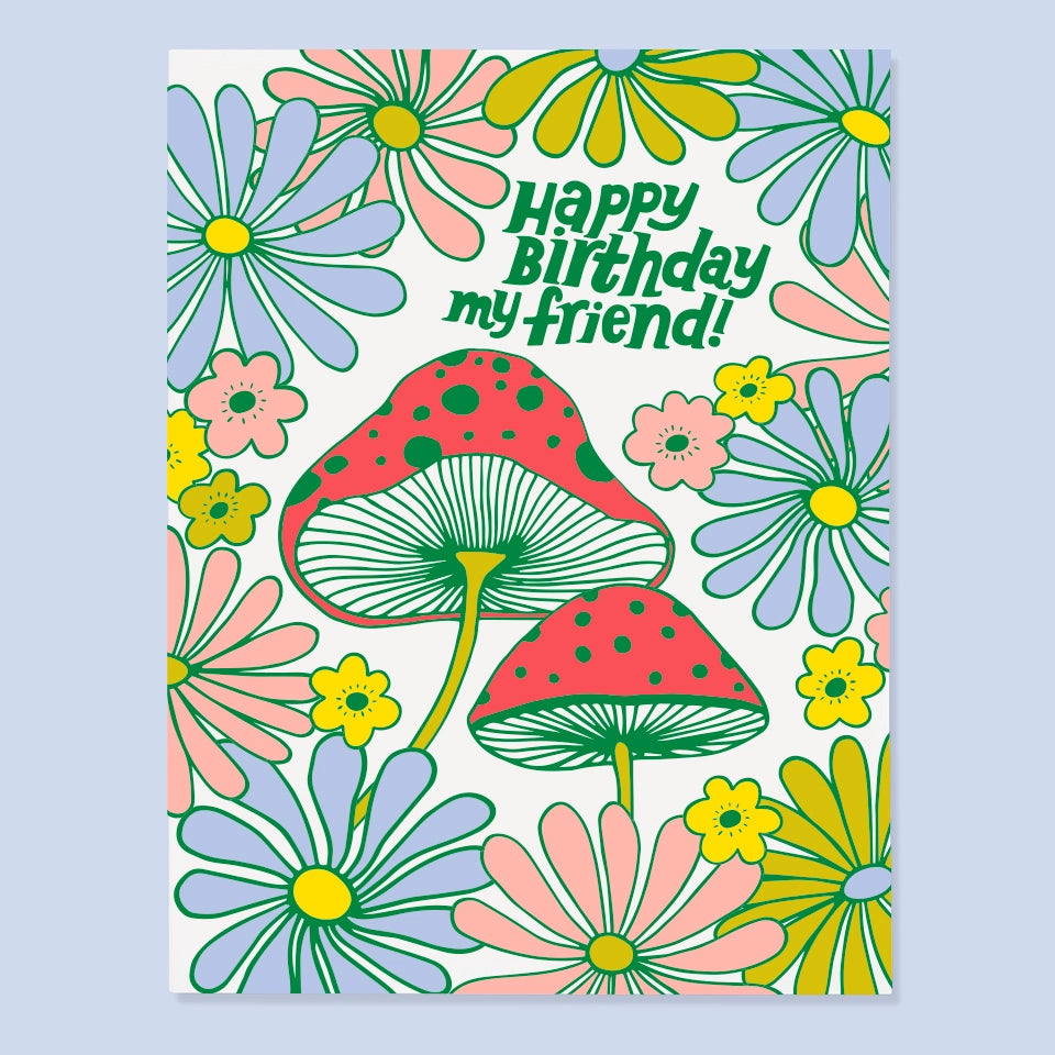 Mushroom Birthday Card