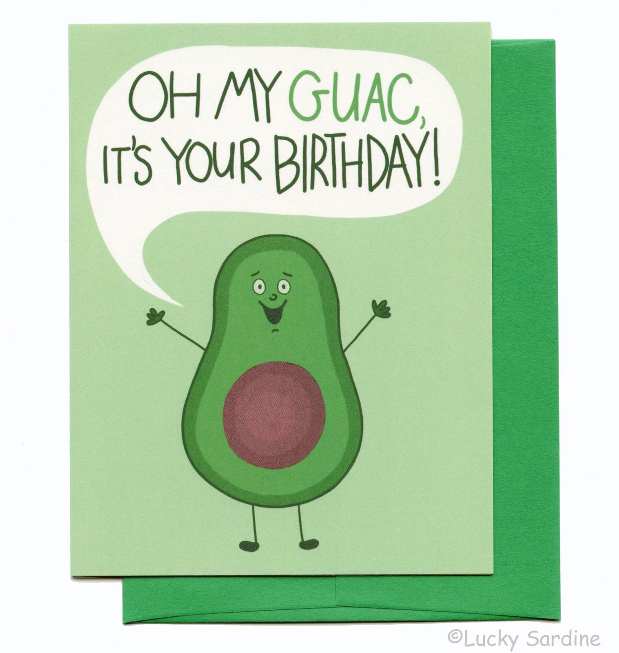 Oh My Guac - Greeting Card