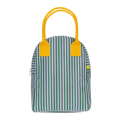 Candy Stripe Grass Zipper Lunch Bag
