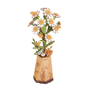 3D Wooden Flower Puzzle: Chamomile
