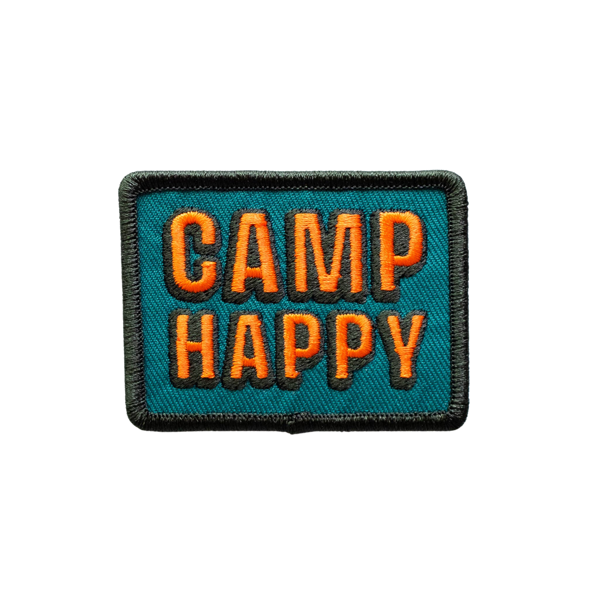 Camp Happy Iron on Patch