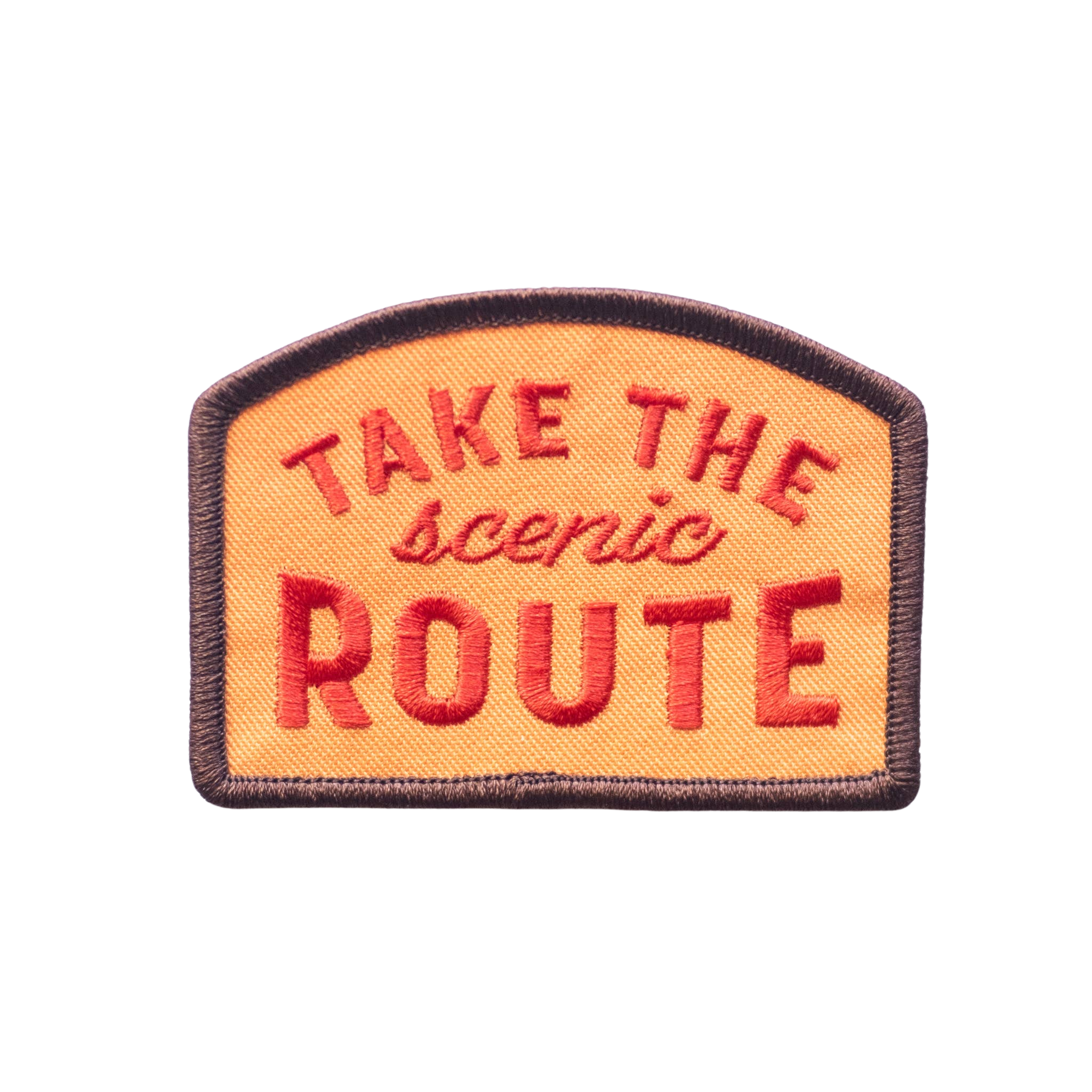 Take the Scenic Route Embroidered Iron on Patch