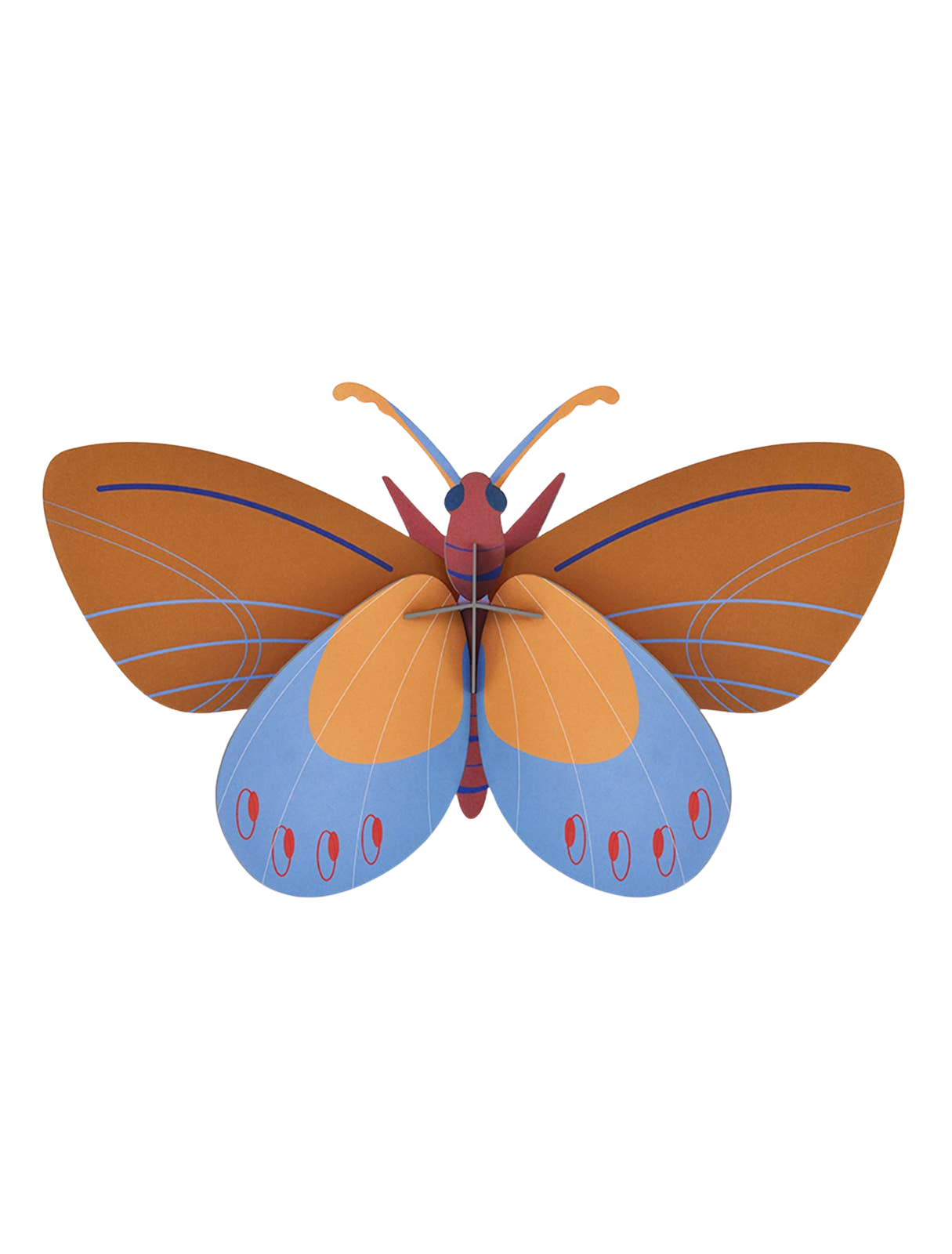Ochre Costa Butterfly - 3D DIY Wall Art Kit