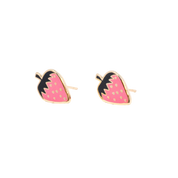 Strawberry Enamel Earrings