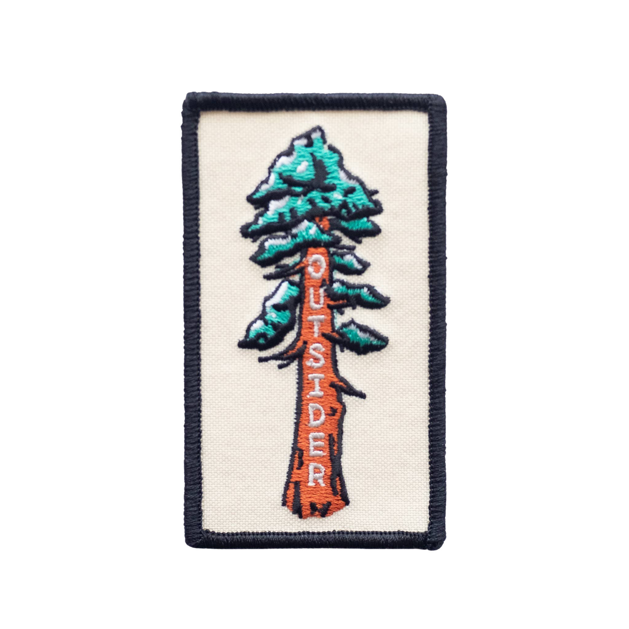 Outsider Sequoia Tree Embroidered Iron on Patch