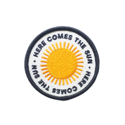 Here Comes the Sun Embroidered Iron on Patch