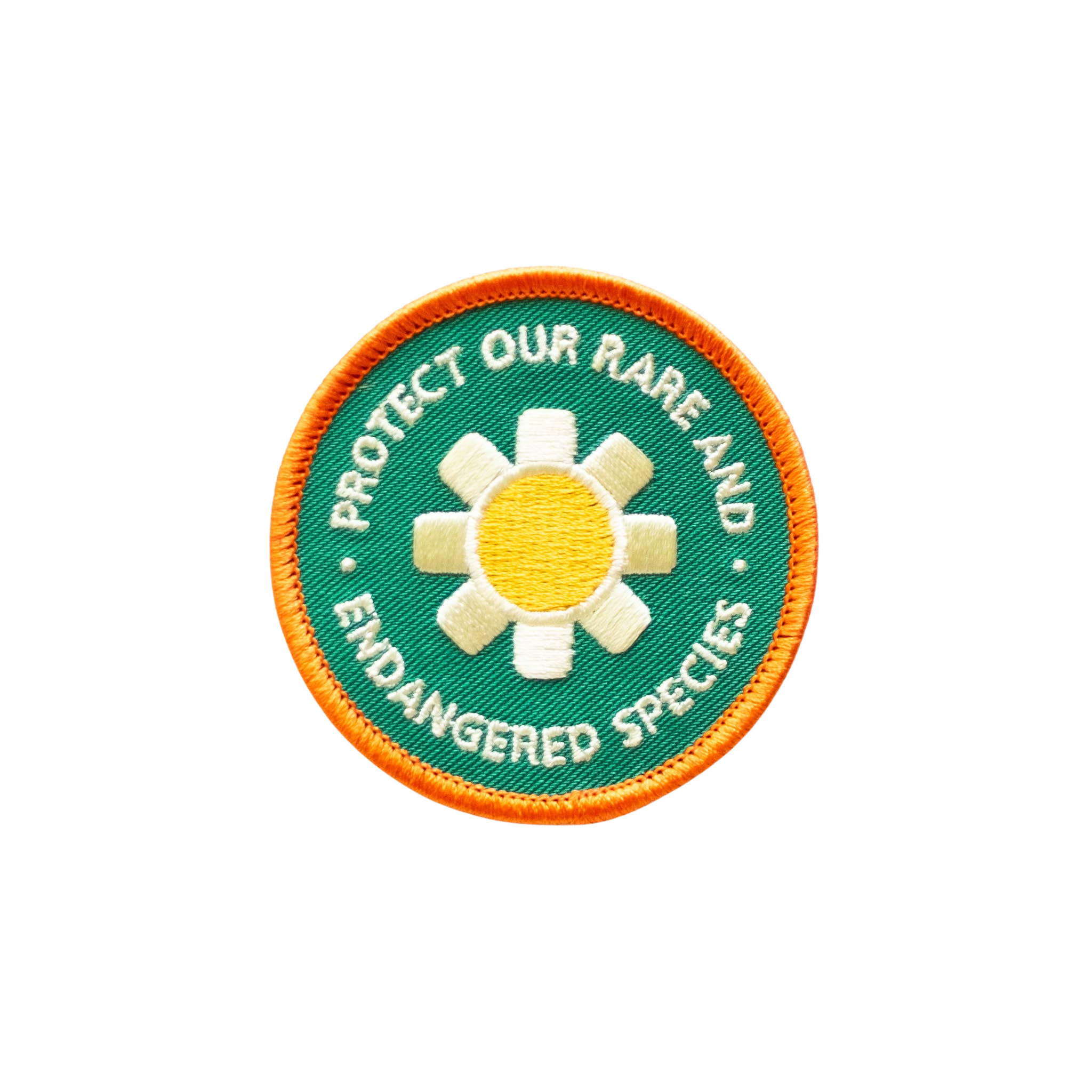Protect Our Rare and Endangered Species Iron on Patch