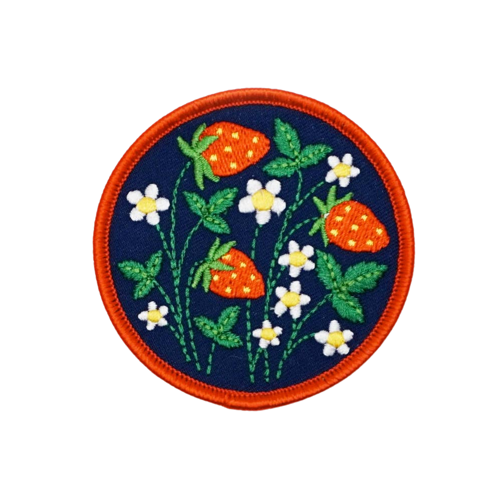 Strawberry Fields Embroidered Patch
